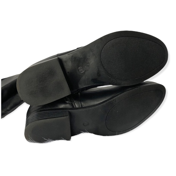 Women’s Boots Size 10 Black Side Zip Knee High Riding Boot - Picture 6 of 8